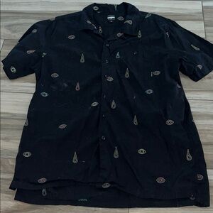 Billabong Black Shirt with Eye Pattern